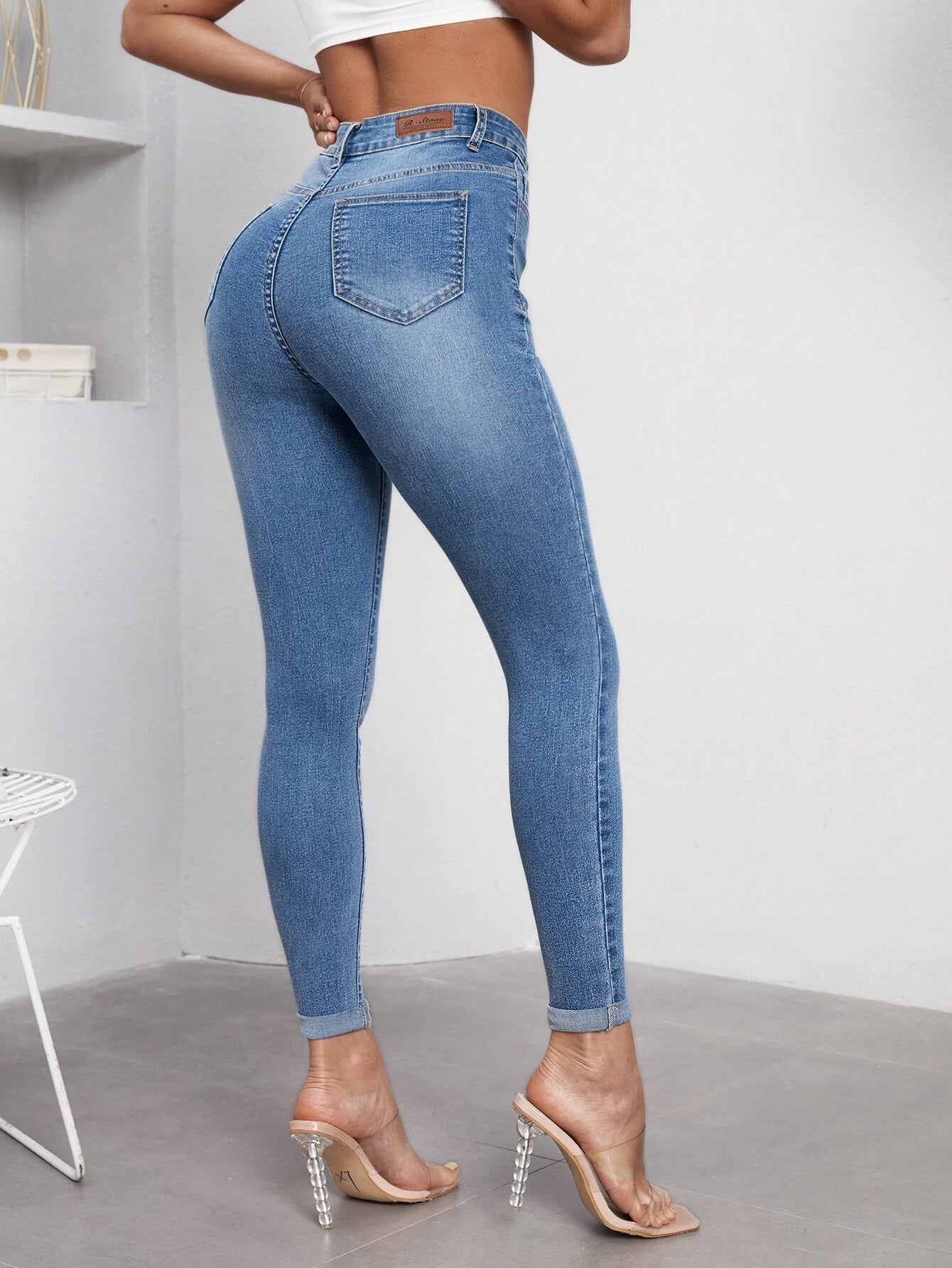 Essnce High Waist Skinny Jeans